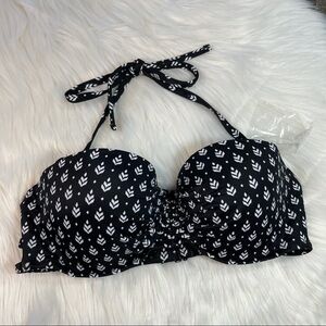 NWOT Shade & Shore Strappy Back Bikini Top 36C